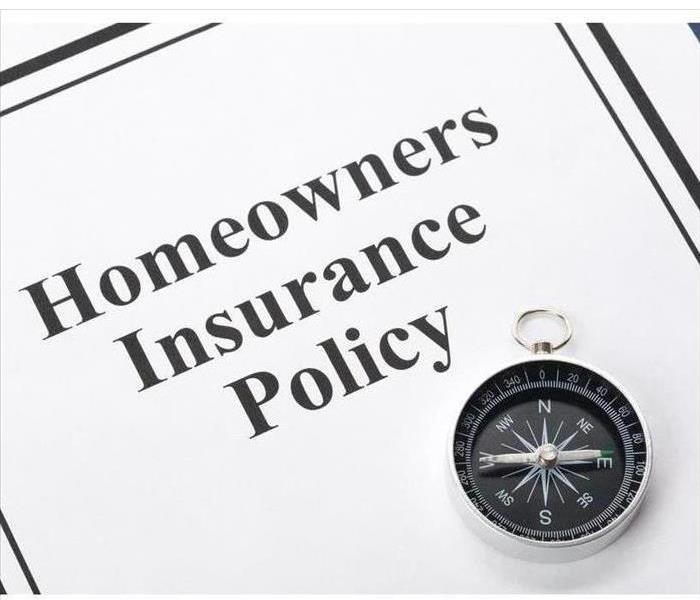 Image of a paper with the title "Homeowners Insurance Policy"