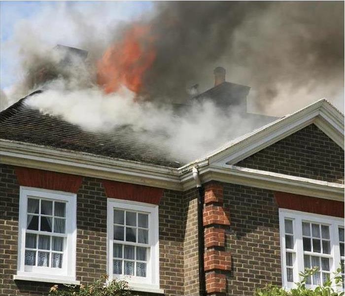Image of a residential fire